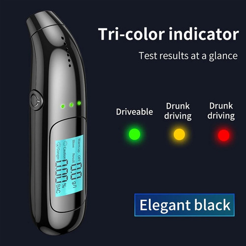 Detector De Alcoholímetro Digital Con Pantalla Lcd Y Alarma