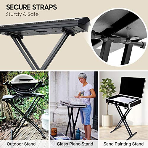 Soporte Teclado Ajustable Doble X Para Piano Digital Con