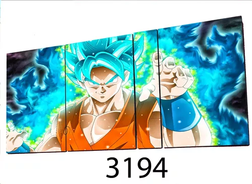 Cuadro Políptico Goku Ultra Instinto N° 3194