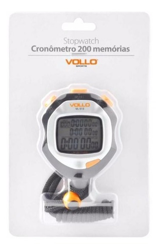 Cronometro Profissional Vollo Com 200 Memórias - Vl515