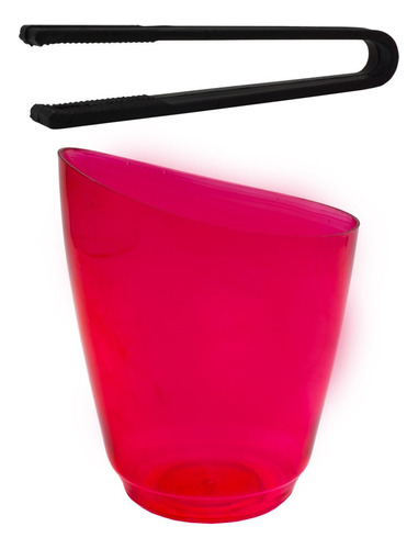 Hielera Plastico Rígido Color Rojo Eventos C/pinza X 6 U. 