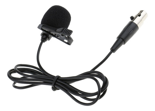 Micrófono De Solapa Lavalier De 2 Piezas Con Clip Xlr De 4