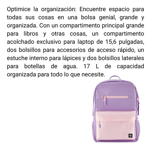 Mochila Campus Lavender Hp 7j597aa