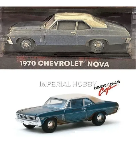 Chevrolet Nova 1970 Beverly Hills Cop - M Greenlight 1/64 Chevrolet Nova 1970 Beverly Hills Cop - M Greenlight 1/64