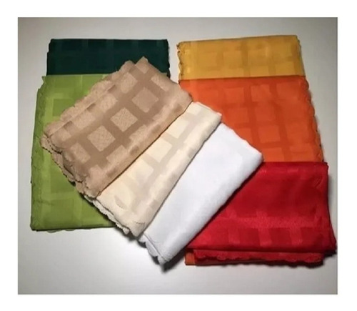 Mantel Cuadrado De Tela Antimancha 1,80x1,80 Varios Colores