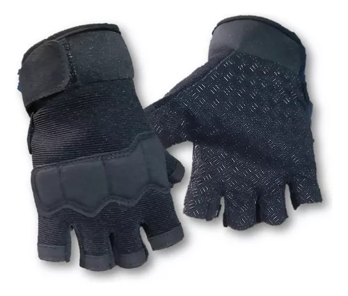 Guantes Tacticos Elastizados Antidesl Dedo Completo Negros