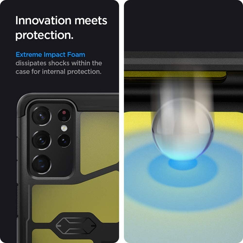 Funda Spigen Samsung S21 Ultra Tough Armor Military Grade