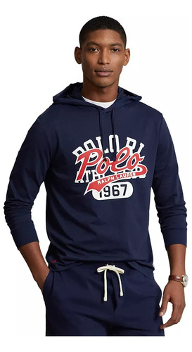 Polo Ralph Lauren Polera Logo  Jersey Hooded Original