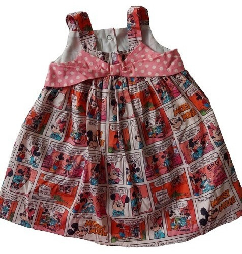 Vestido De Mickey Y Minnie Mouse Para Niña De 12 M. Disney