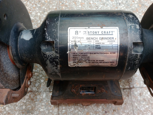 Amoladora De Banco Bench Grinder Stony Craft Usa