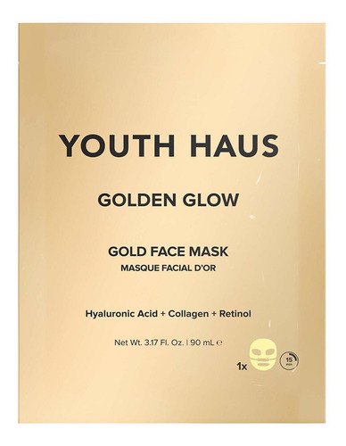 Skin Gym Youth Haus Golden Glow - Máscara Facial Dorada De.
