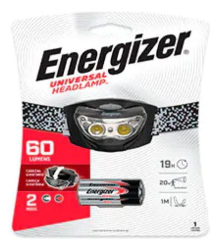 Linterna Frontal Universal 60 Lumens, Energizer