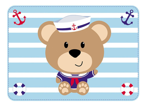 Imagem 1 de 1 de Jogo Americano Urso Turminha Animal Unik