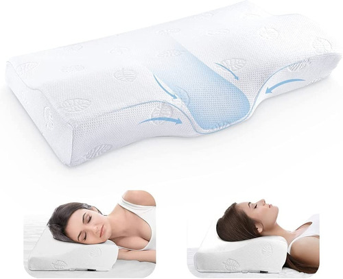 Almohada Cervical Con Memoria Y Gel Calidad Premium