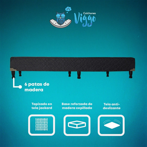 Imagen 4 de 9 de Sommier Doble Pillow Dual Euro 180x200 + Almohadas Y Sábanas
