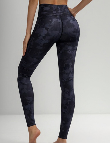 Leggings De Mujer Con Estampado De Alta Elasticidad Para Cor