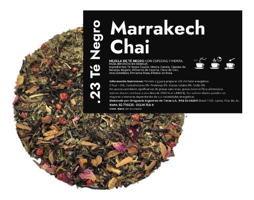 Te En Hebras Hora De Blendear X 250g - .23 Marrakech Chai