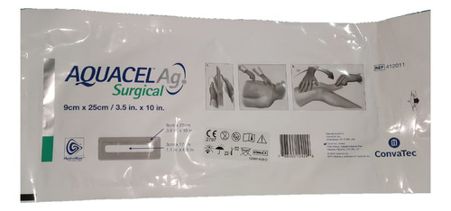 Paquete De 8 Acuacel Surgical 9cm X 25cm Ag 