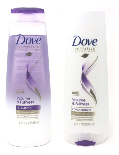 Dove Nutritive Volume & Fullness Shampoo Y Conditioner Kit 2