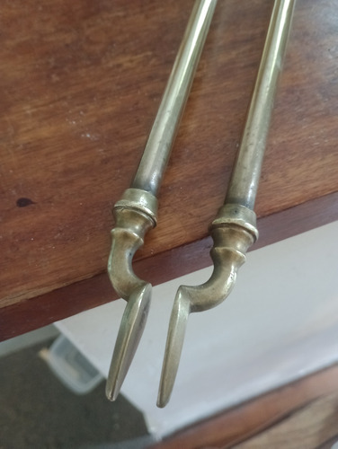 Antigua Pinza Para Leña Hogar O Chimenea (Usado)