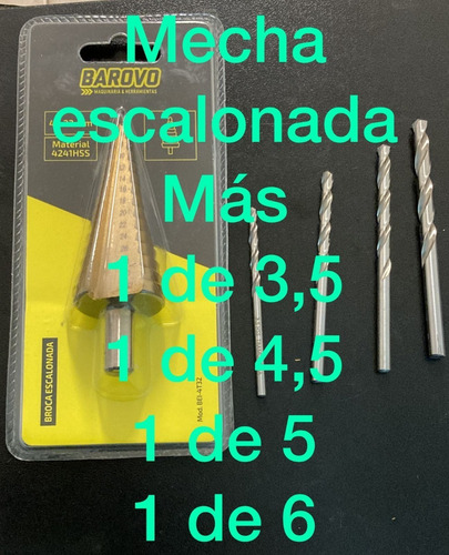Imagen 3 de 10 de Combo Mecha Escalonada Titanio 4 -32 Mas Mecha3.5, 4.5 5 Y 6