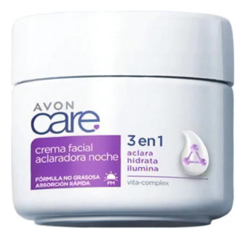 Crema Aclarad Facial Noche Avon - G  Tipo De Piel Pigmentada