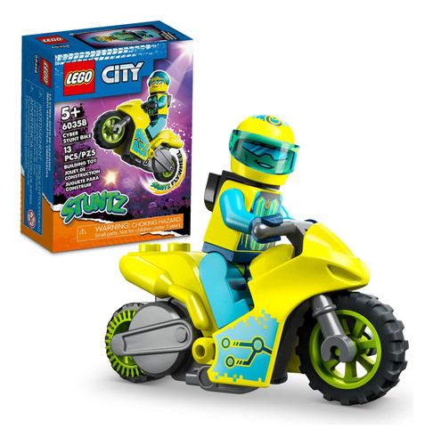 Set Juguete De Construc Lego City Stuntz Cyber Bike 60358