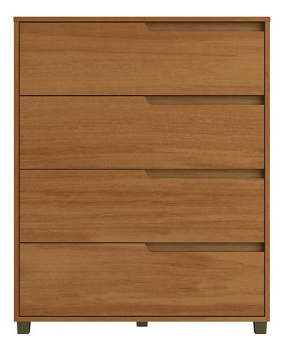Cômoda 80cm Com 4 Gavetas Multimóveis Cr35243 Cor Nature