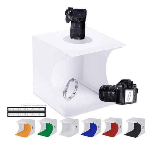 Imagen 1 de 8 de Caja De Luz Led Fotogr¿fica Estudio Port¿til Photo Studio.