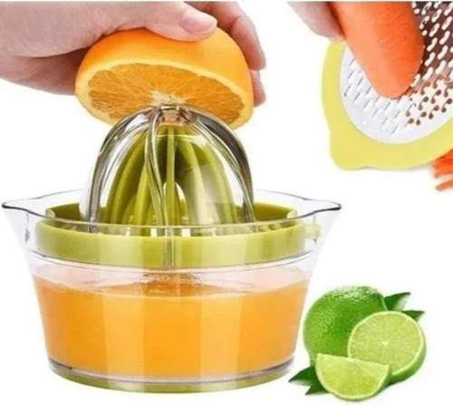 Exprimidor Naranjas Limones Manual Rallador Verduras 4 En 1