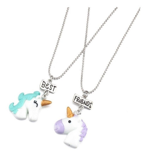 Collar Unicornio De Los Mejores Amigos Best Friends Full