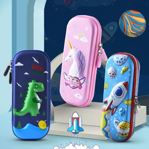 Estuche Multicompartimentos Uime 3d Ballena Azul