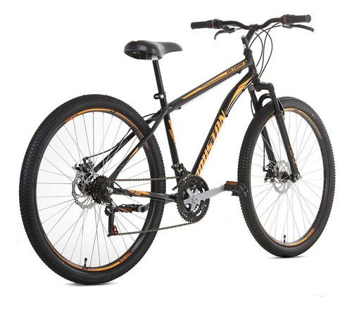 Bicicleta Houston Freios A Disco Aro 29 21v Preta/laranja