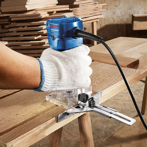 Fresadora Bosch Gkf 550 Professional 33.000 Rpm Color Azul