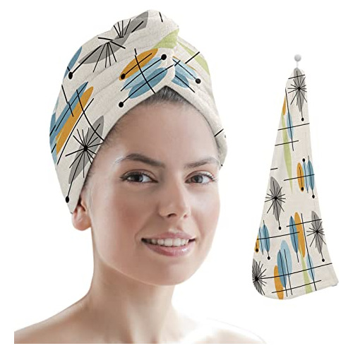Leosucre Microfiber Hair Towel Wrap Ultra Absorben