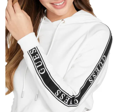 Sudadera guess blanca mujer sales