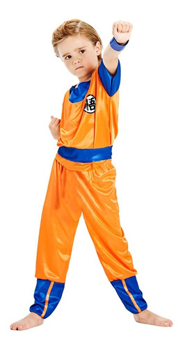 Disfraz De Goku Dragon Ball Z Cosplay Niño Licencia C | Cuotas sin interés