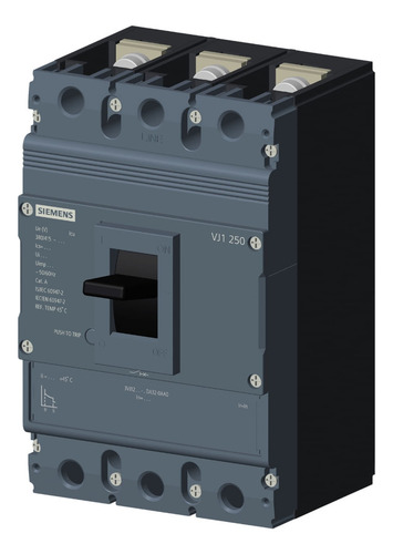 Disjuntor Caixa Moldada Tripolar 200a 25ka 380v 3vj12203da32