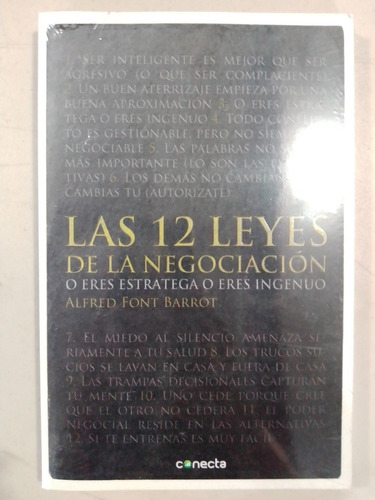 Libro 12 Leyes De La Negociación Alfred Front Barrot