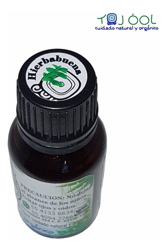 Aceite Esencial Hierbabuena 100% Puro Natural Orgá 15ml O