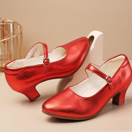 Zapatos De Baile De Salón Con Tacón De 5,5 Cm Para Mujer