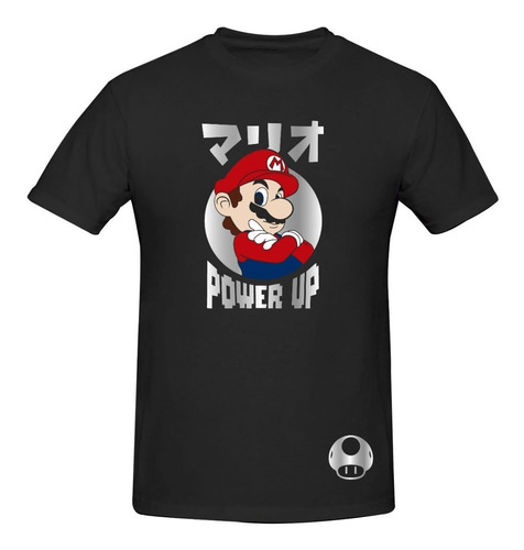 Playera Modelo 2 Mario Bros Power Up Japones Reflejante