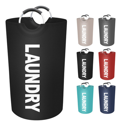 Gran Cesta Lavandería Plegable 90l Impermeable Asas Aluminio