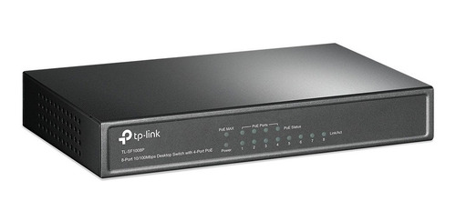 Switch 8 Portas 10/100 Tp-link Com 4 Portas Poe Tl-sf1008p