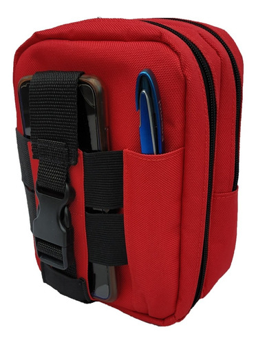 Pouch Molle Porta Celular Rojo