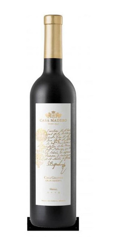 Pack De 2 Vino Tinto Casa Madero Gran Reserva Shiraz 750 Ml