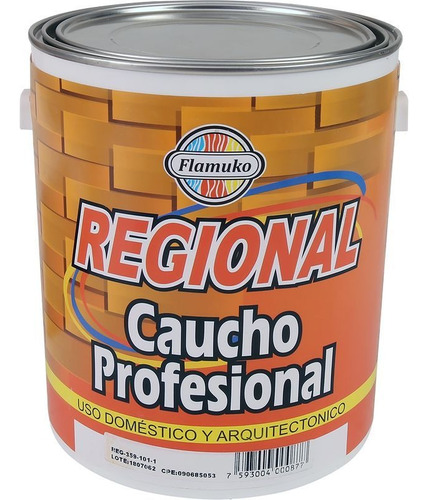 Pintura Regional Rojo Adobe Mate 1 Galón Regional Clase C #e