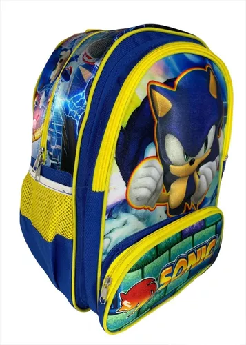 57 Pçs/set Super Sonic 3d Imprimir Mochila Escolar Mochila P