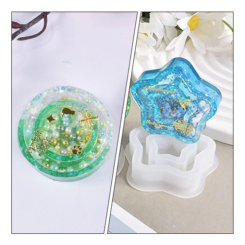 Moldes De Silicona De Arena Móvil Para Llaveros, Llaves Port