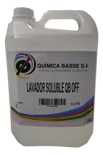Lavador Soluble - Limpiador Universal Offset (x 5 Litros)